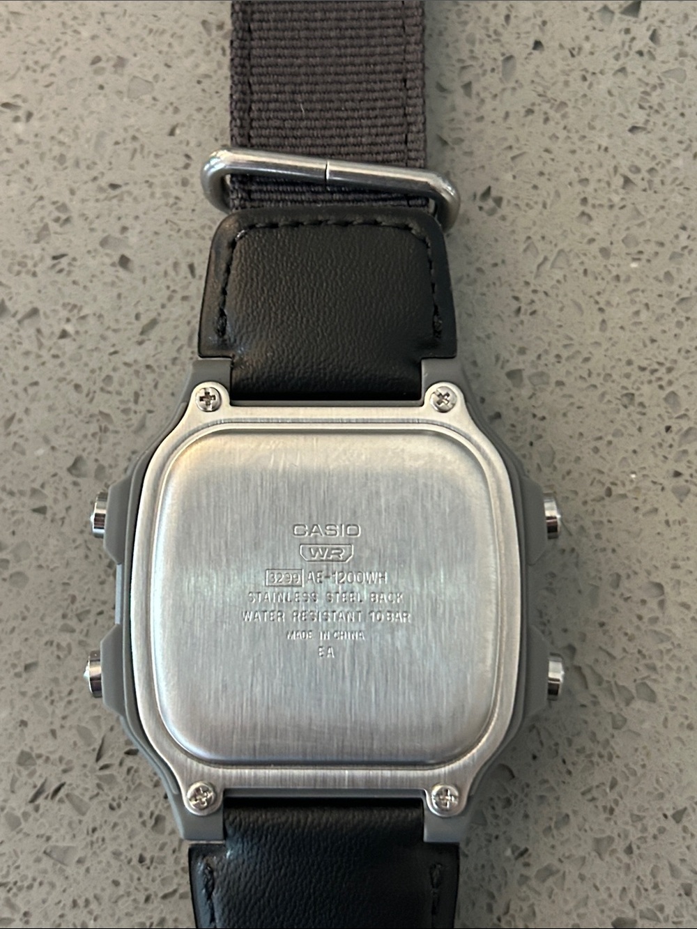 Casio Digital World Time Illuminator Watch - Black and Silver - Picture 2 of 4